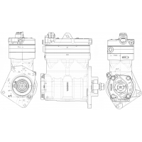 Compresor Bicilindrico // Mercedes Benz Axor-om457- Reemplaza Al 9125102010