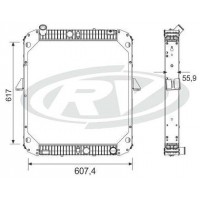 Radiador - (aluminio)  - Mercedes Benz /of 17
