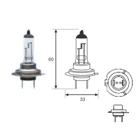 Lamp. H7 12v 55w Standar