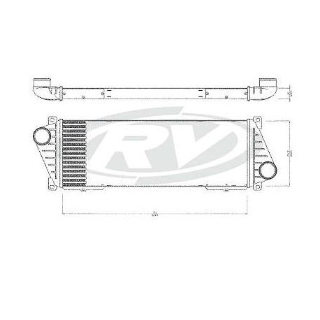 Radiador Intercooler // Mercedes Benz /  Sprinter 410/412   - Oem 901.501.07.01